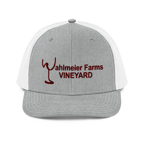 Richardson 112 Trucker Hat (Maroon Lettering)