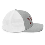 Richardson 112 Trucker Hat (Maroon Lettering)