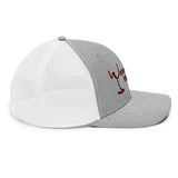 Richardson 112 Trucker Hat (Maroon Lettering)